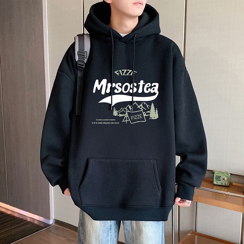 卫衣男秋冬季2025新款美式高街重磅男装港风宽松潮牌男生连帽外套