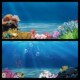 鱼缸背景贴纸高清图3D立体海底水草背景画水族箱造景装 饰壁纸外贴