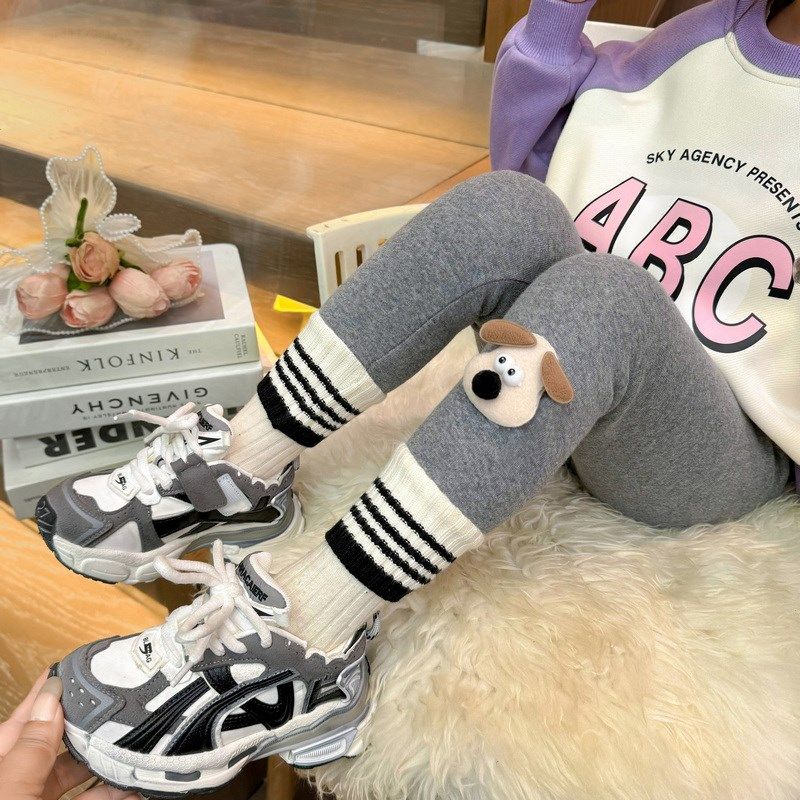 女童小狗加绒打底裤秋冬款2024新款儿童外穿女宝宝冬季薄绒裤子,童装/婴儿装/亲子装,裤子,淘宝优惠券,粉丝福利购,淘宝优惠卷