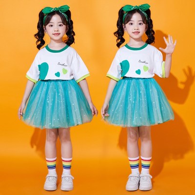六一儿童表演服小学生啦啦队团体比赛服幼儿园毕业照舞蹈演出服装