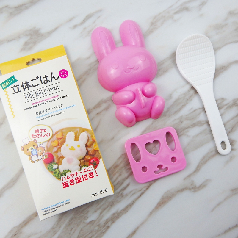 小兔子饭团模具套装儿童米饭磨具DIY盖浇饭咖喱饭卡通宝宝餐工具