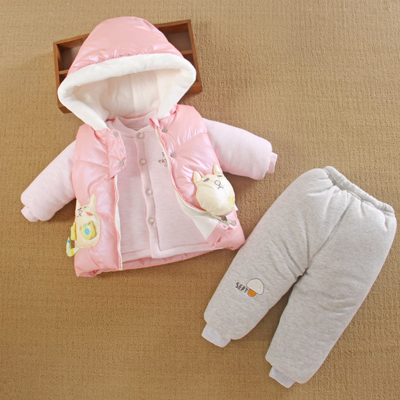 0一1岁女宝宝秋冬装外出加厚棉衣袄款羽绒初生3月6婴儿服外套装季