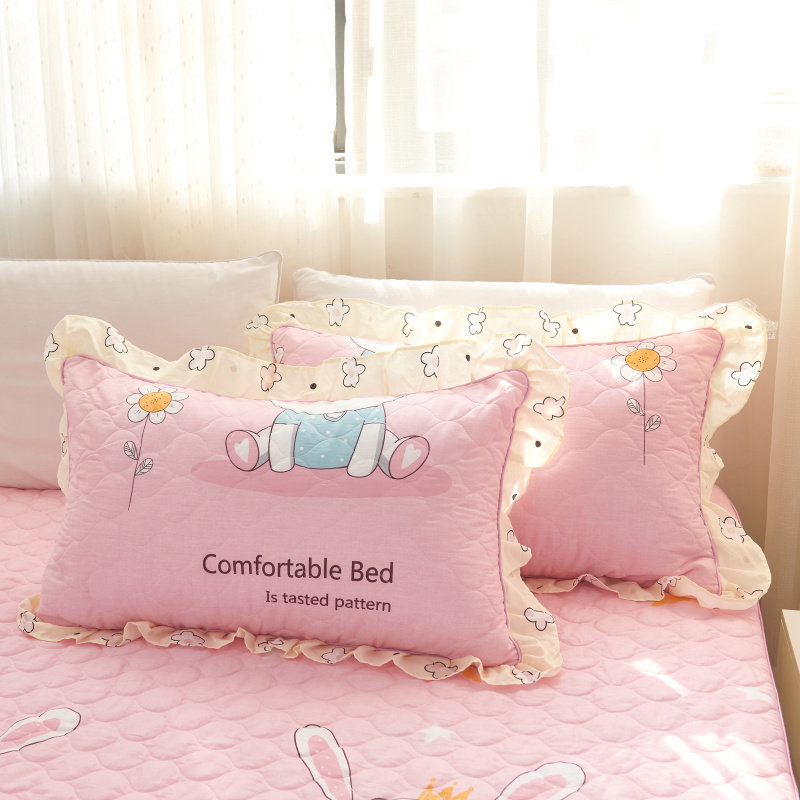 定做全棉夹棉床笠加厚卡通床罩夹棉床套纯棉席梦思棕垫防滑保护套