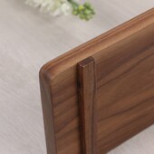 黑胡桃木木质托盘全实木茶托盘日式 家用长方形木盘餐盘茶盘点心盘