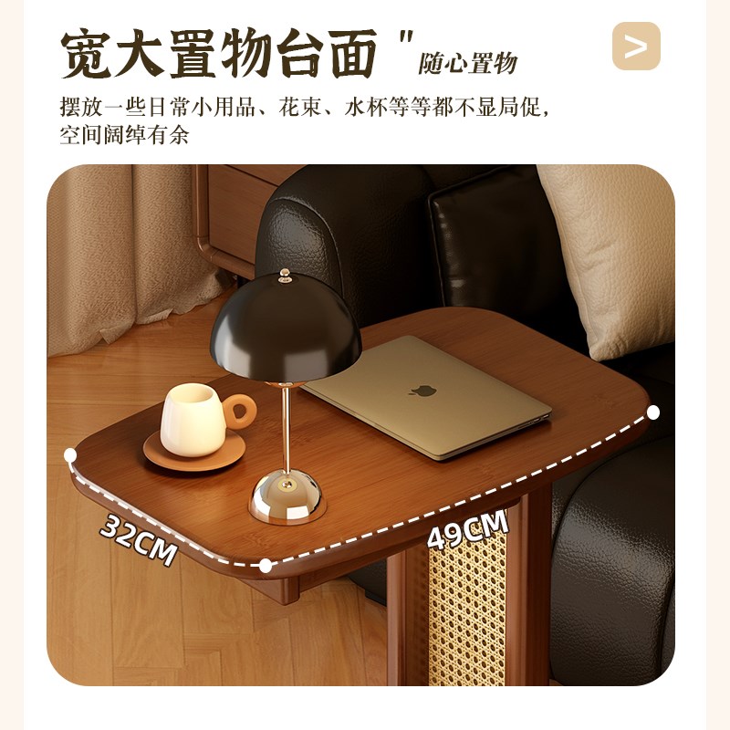 床头柜家用卧室小型置物架非实木夹缝小边柜新款可移动床边侧边柜