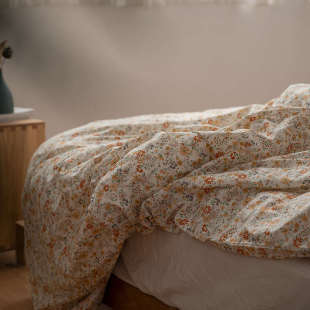 小碎花纯棉被套单件150x215单双人180x200x220x230薄款 全棉被罩