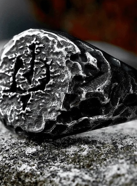 ROCK PUNK朋克风潮牌欧美影视钛钢索隆力量之戒断剑钛钢霸气个性