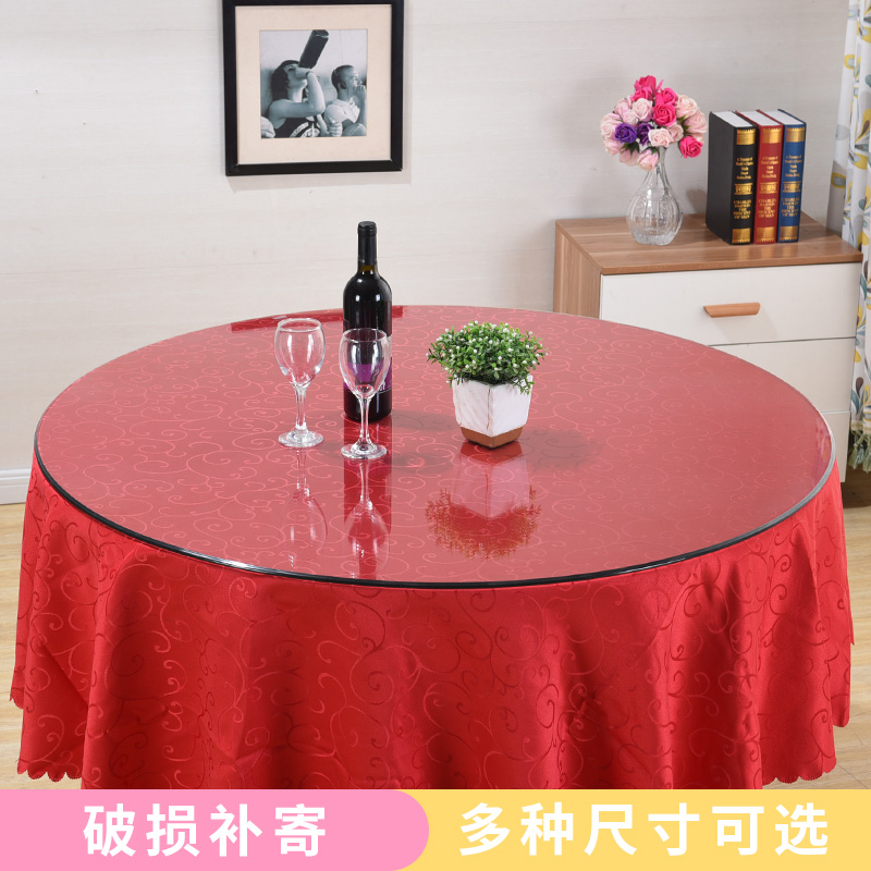 定制圆形钢化玻璃桌面餐桌大圆桌茶几透明玻璃定做园玻璃转盘台面