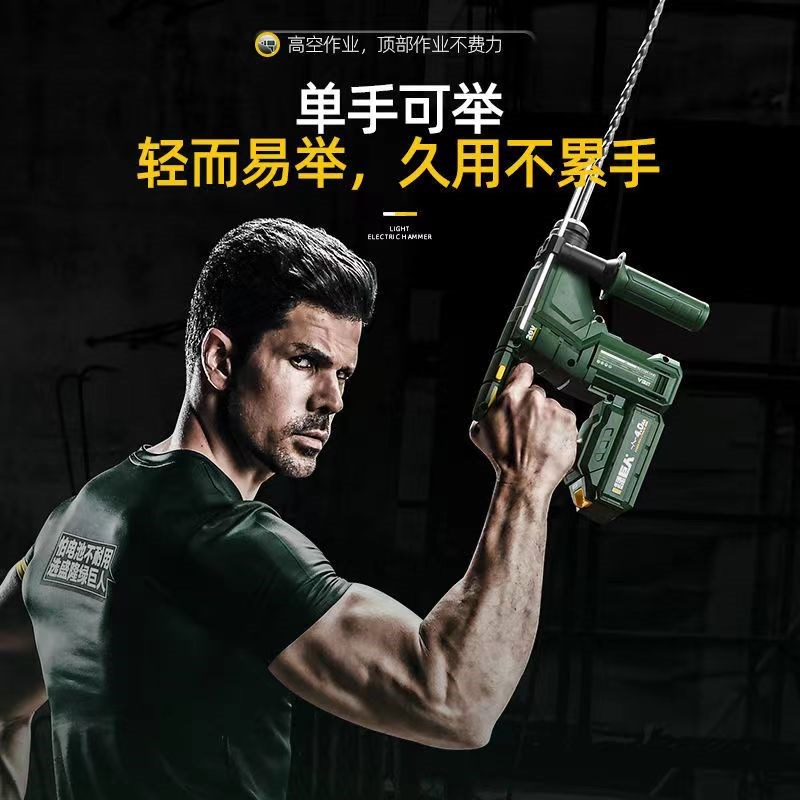 绿巨人20V尚力3120无刷充电式电锤电镐多功能大功率工业级冲击钻