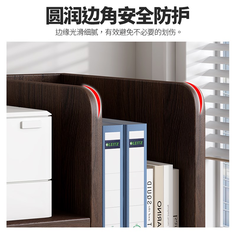 桌面打印机置物架小型双层办公室桌上A4纸文件收纳架复印件增高架