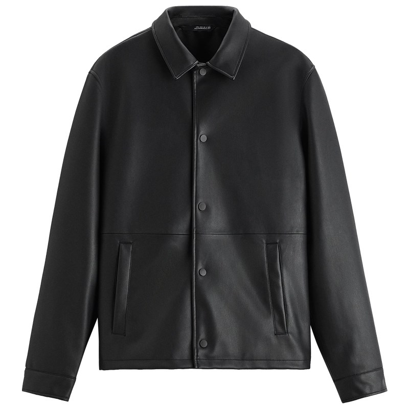 柜429! 秋冬新品男装仿皮夹克外套休闲PU翻领皮衣男 8281345 800