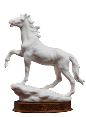 东方泥土陶瓷马工艺摆件客厅酒柜办公室桌面博古书架装饰创意礼品