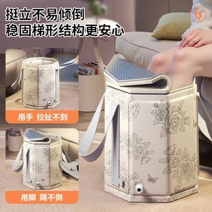 2025新款可折叠泡脚桶保温加高足浴桶便捷式养生洗脚盆加厚洗脚桶