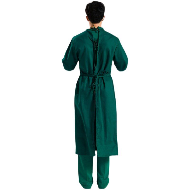 手术衣全棉男医护专用手术室手术服长袖隔离衣全包式医生工作服