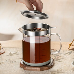 中药过滤量杯药渣滤网神器超细滤药耐高温过滤网厨房漏勺汤药网筛