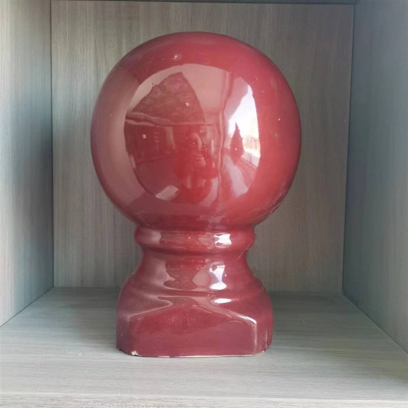 阳台拐角瓷球陶瓷球将军柱宝鼎琉璃瓦凉亭配件