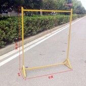 铁艺衣架服装 中岛架侧挂架衣服架子单杠 店男女货架展示架落地式