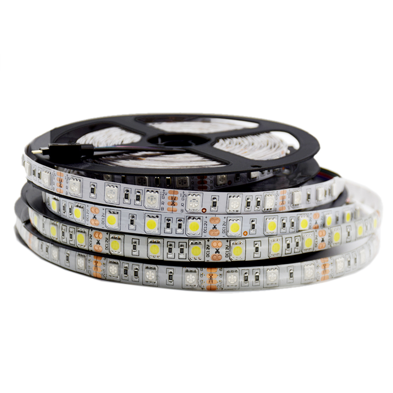 LED5050灯带24V七彩变色灯条RGB单色防水白光贴片高亮照明KTV酒吧