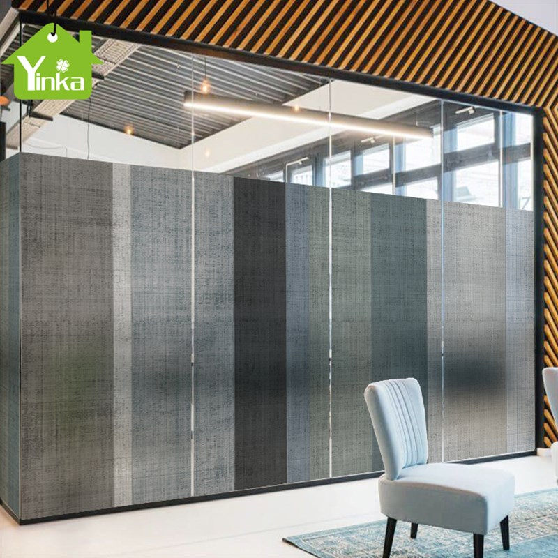 定制办公室磨砂玻璃贴膜布纹创意公司遮光隔断装饰静电透明贴纸