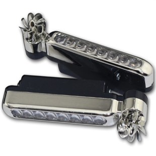 汽车LED日行灯电动车摩托车风力灯日行灯踏板车风能灯改装装饰灯