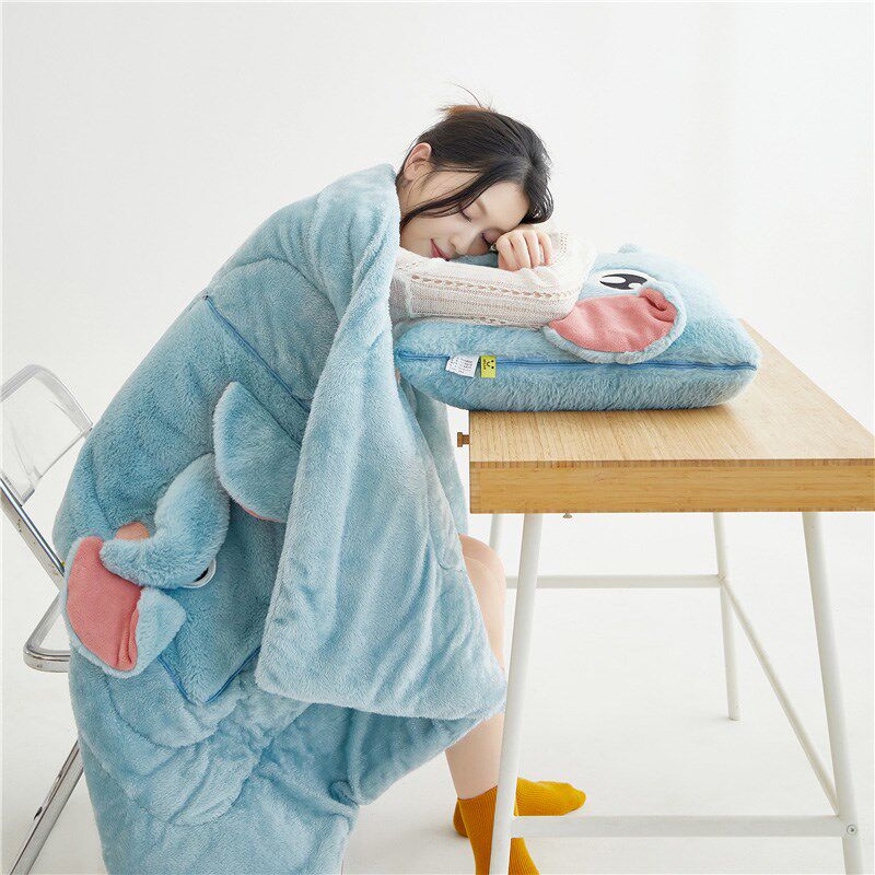 抱枕被两用加厚兔毛绒可爱大象靠垫汽车办公室午睡懒人可折叠毛毯,居家布艺,抱枕被,淘宝优惠券,粉丝福利购,淘宝优惠卷