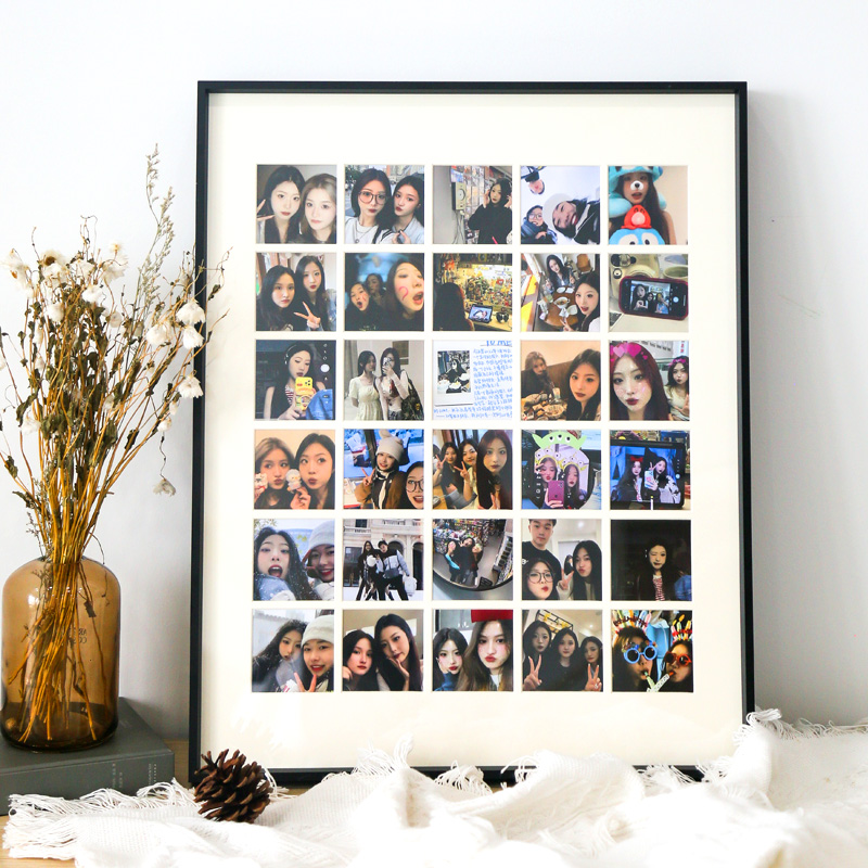 宫格相框定制照片挂墙洗照片打印做成摆台送情侣闺蜜生日节日礼物