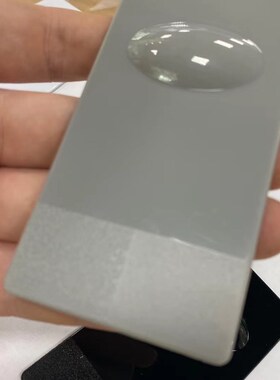 标准ABS调漆板色板测试版素材油漆油墨电镀基材黑白米白灰色板