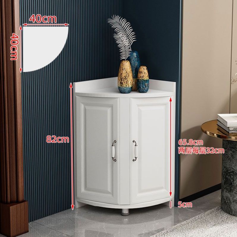 转角柜墙角柜三角柜拐角角落置物架客厅卧室厨房门口墙边圆弧边柜