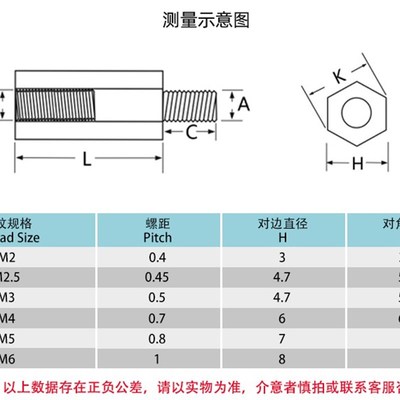 单头铜柱单通六角隔离柱M2.5*3x4x5x7x8x9x10x15x18x21x24x30+6mm