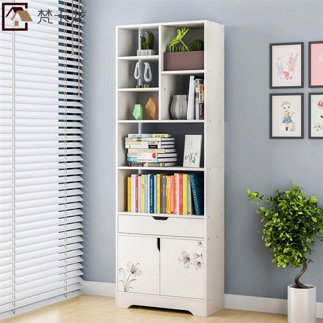 薄书柜 超薄20cm公分置物架宽18厘米25窄书架长60落地5a0cm的柜子