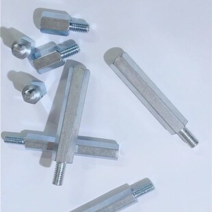 非标镀锌六角铁柱螺丝 机箱隔离螺柱 单头连接柱 支撑柱M6/M8