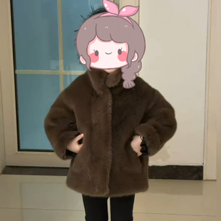 女童外套新款2026秋冬季上衣立领女童加厚短款保暖防寒