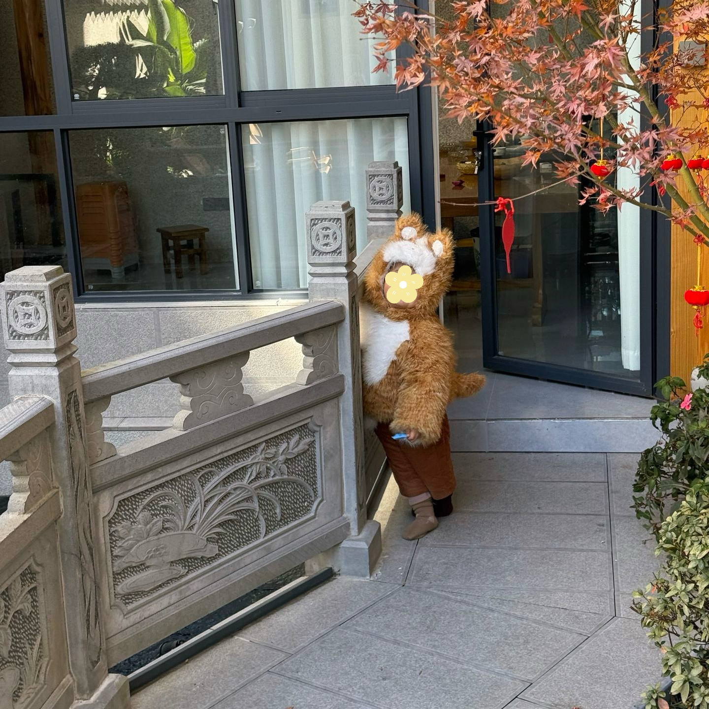 猫咪上衣新款宝宝可爱冬装棉服女童仿皮草外套秋冬装儿童加绒加厚