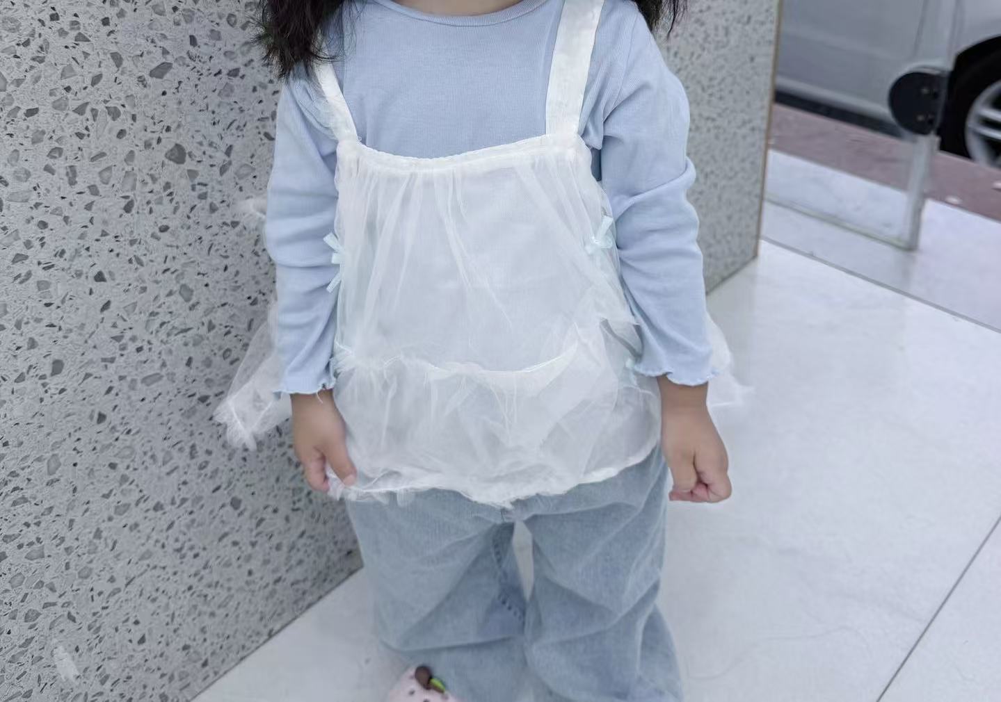女童套装童装2026春季新款儿童洋气上衣吊带牛仔裤三件套甜美春款