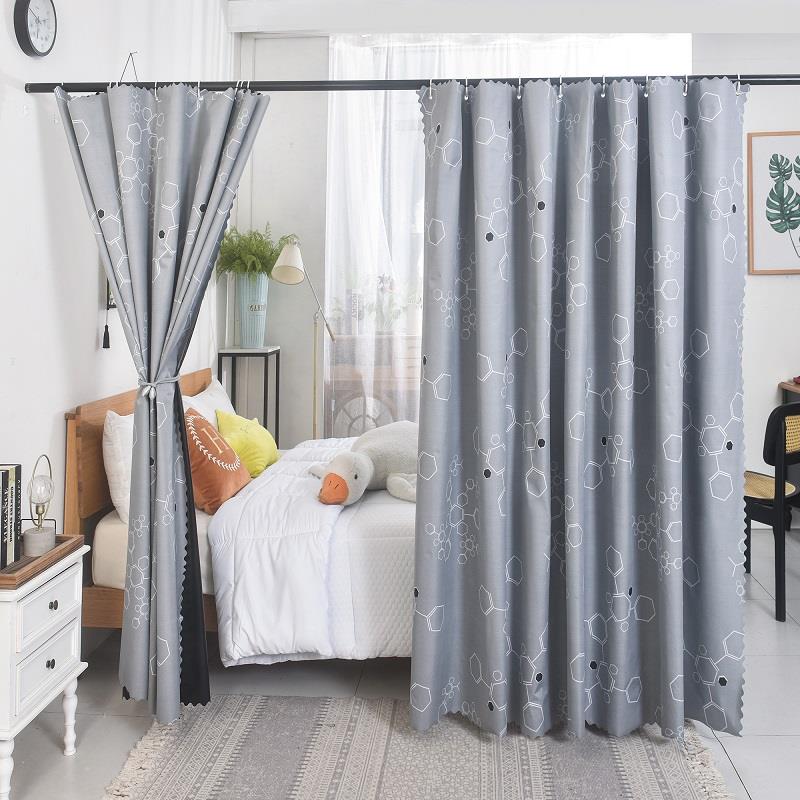 100%遮光隔断帘门帘遮挡帘卧室床帘子窗帘客厅房间分割布帘床幔