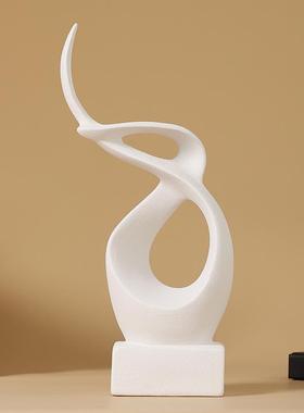 创意办公室陶瓷抽象艺术摆件高级轻奢玄关电视柜家居装饰简约现代