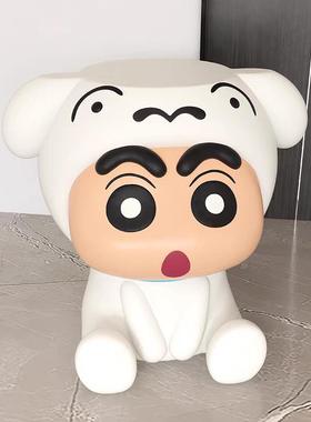 创意蜡笔小新换鞋凳玄关入户客厅沙发矮凳小凳子矮凳搬家礼物摆件