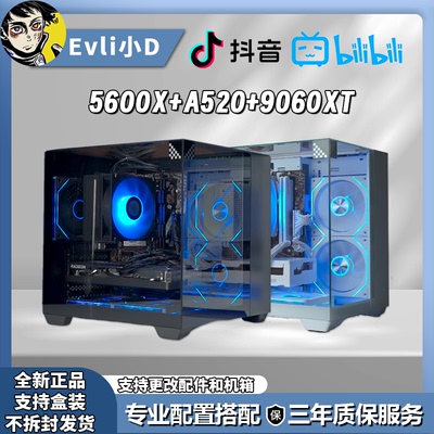 R5 5600X+A520+9060XT台式组装电脑游戏办公主机网游012