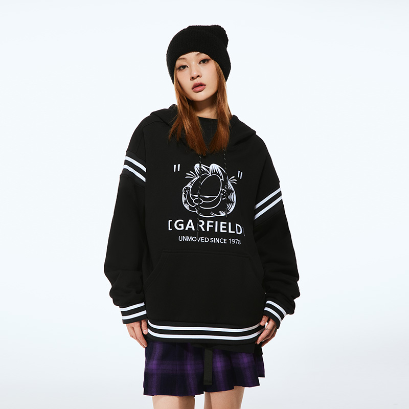 潮牌Fun加菲猫联名上衣情侣款