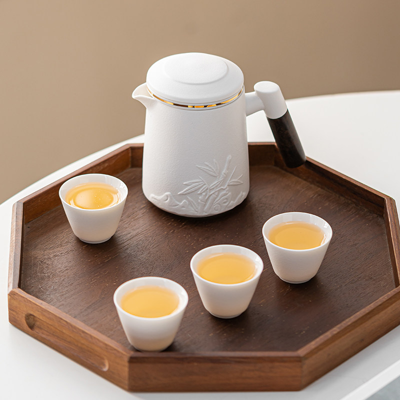 旅行茶具套装户外露营功夫泡茶壶一壶四杯个人专用便携式包快客杯