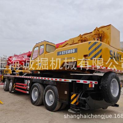 SANY STC800 Used 80t Crane：先导操控 + 全伸臂 50m，外贸热销