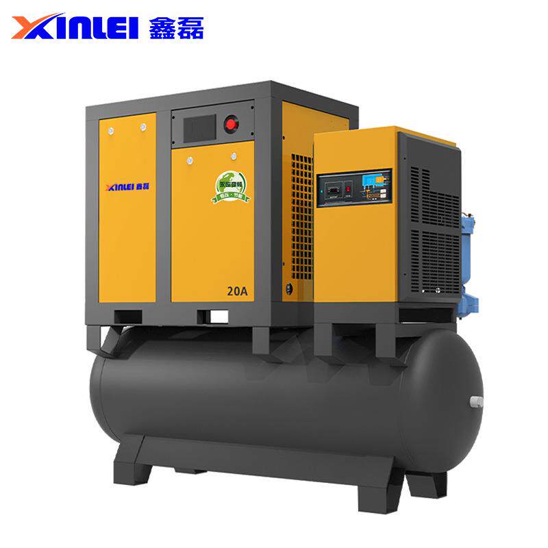 鑫磊激光切割专用压空机一体式螺杆机永磁变频15KW四级过滤15公斤