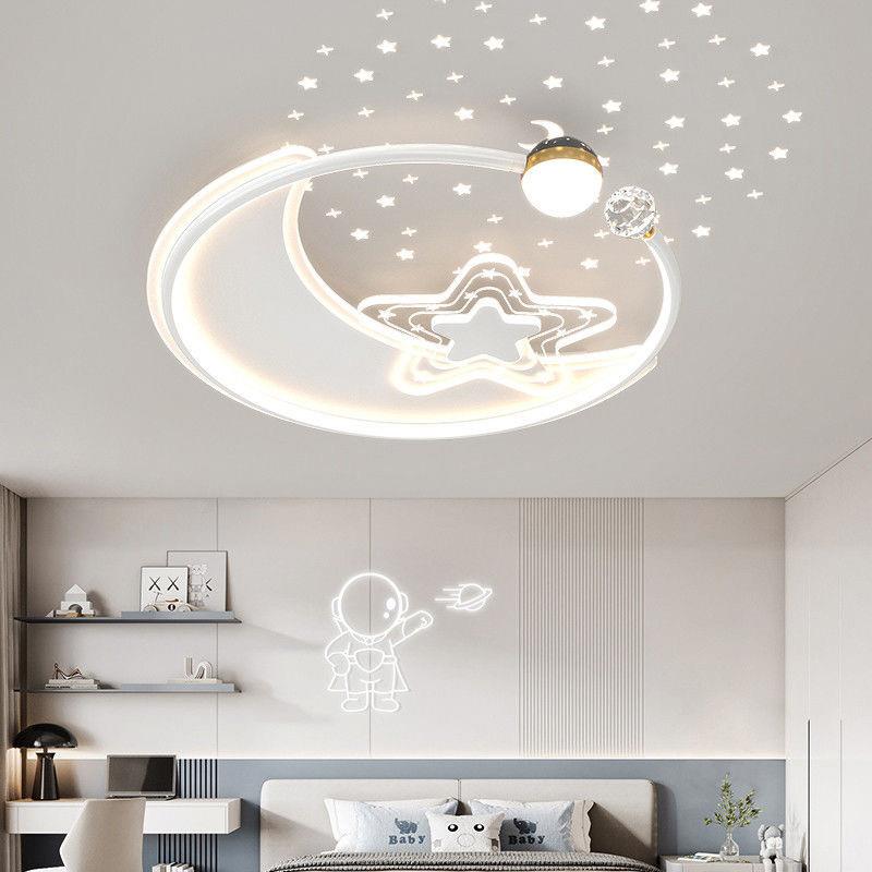 儿童灯卧室灯男孩简约现代星空2024新款护眼吸顶灯创意女孩房间灯