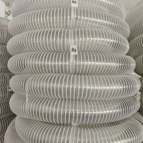 厂家 PVC钢丝排风管工业吸尘管木工机械吸尘管透明风管150伸缩