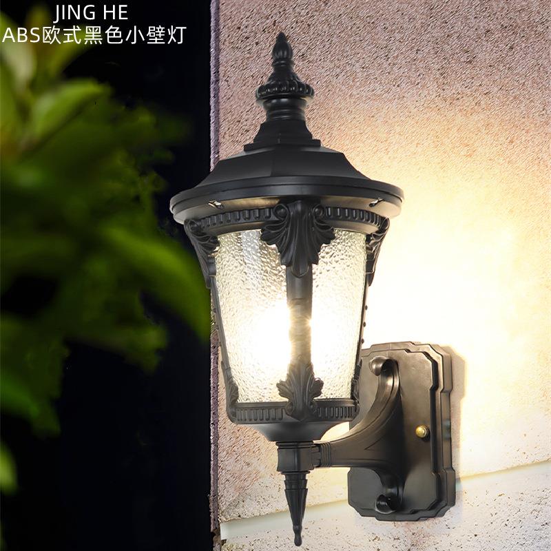 户外壁灯欧式别墅入户大门灯防水露台阳台灯家用太阳能庭院外墙灯
