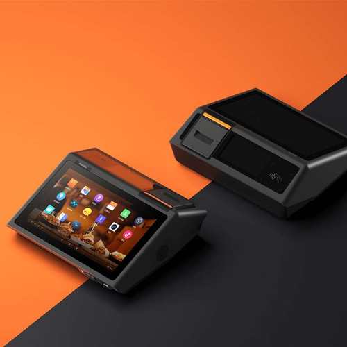出口版SUNMI商米D2mini收银机零售餐厅食堂点餐下单收款NFC打印