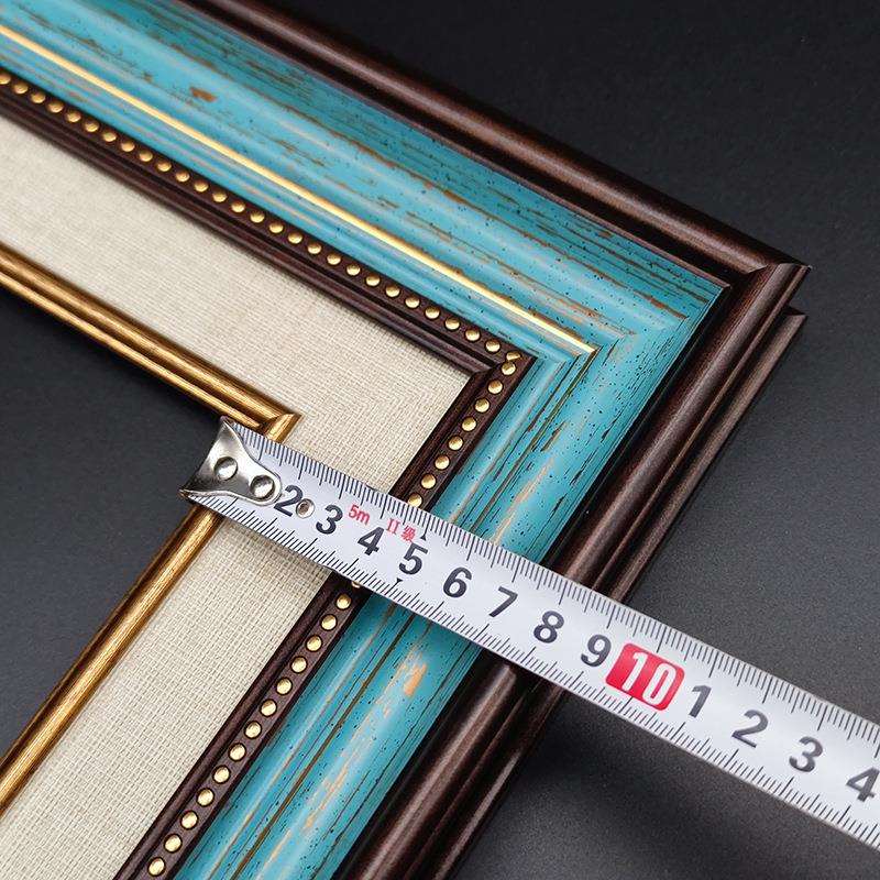 欧式油画框外框数字油画框装裱任意大尺寸复古相框挂墙