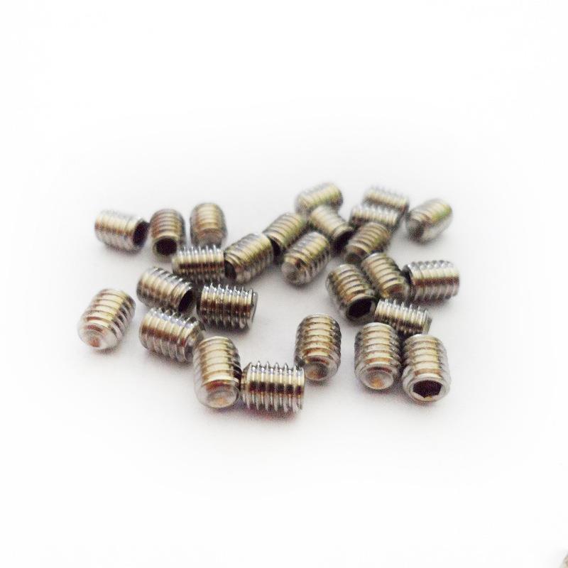 M1.6M2M2.5机米螺丝 不锈钢304内六角凹端平端紧定螺钉 机米紧定