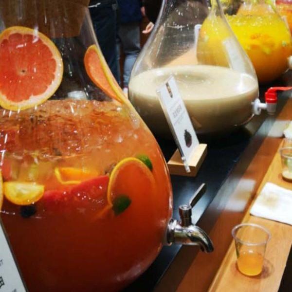 超大容量商用果汁罐带龙头饮料桶开关玻璃冷水壶家用密封罐泡酒瓶