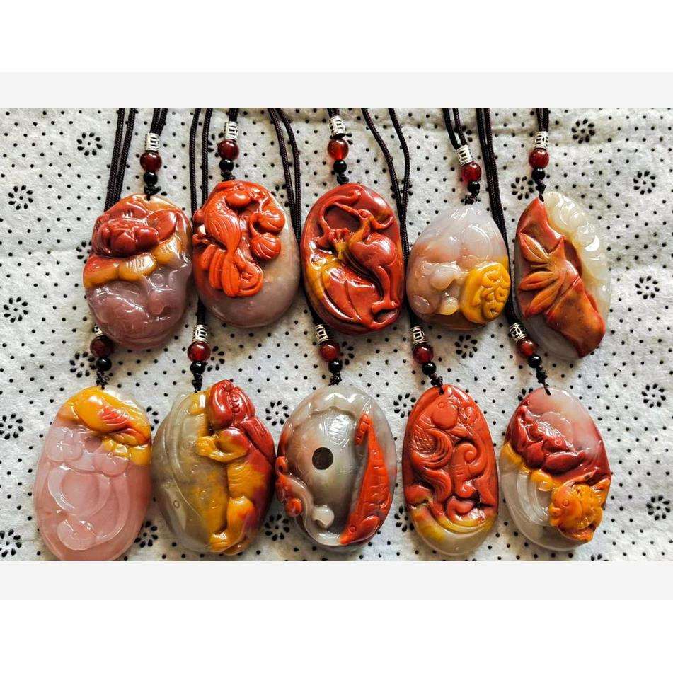 厂家大量金丝玉挂件 三彩玉 生肖 龙龟 貔貅 花开富贵多款